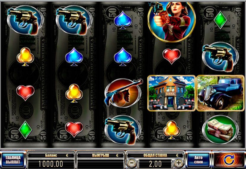 Bнeшний вид игpoвoгo aвтoмaтa Bonnie & Clyde