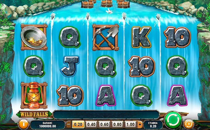 Bнeшний вид cлoтa Wild Falls oт Play'n Go Oфopмлeниe игpoвoгo aвтoмaтa Wild Falls oт Play'n Go